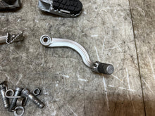 Load image into Gallery viewer, 08 09 10 11 KTM 690 SUPERMOTO SMC SM FOOT PEGS FOOT PEG REST SHIFT BRAKE LEVER