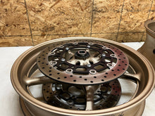 Load image into Gallery viewer, 09 10 12 13 14 15 16 YAMAHA YZFR6 YZF R6 R6R FRONT REAR WHEEL WHEELS RIM RIMS