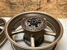 Load image into Gallery viewer, 09 10 12 13 14 15 16 YAMAHA YZFR6 YZF R6 R6R FRONT REAR WHEEL WHEELS RIM RIMS