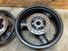 Load image into Gallery viewer, 98 99 00 01 02 03 KAWASAKI NINJA ZX7-R ZX7R ZX7 FRONT REAR WHEELS WHEEL RIM RIMS