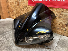 Load image into Gallery viewer, 04 05 06 2004 2005 2006 YAMAHA YZFR1 YZF R1 HEADLIGHTS HEAD LIGHT FRONT NOSE