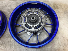 Load image into Gallery viewer, 14 15 16 2015 2016 YAMAHA FZ9 FZ09 FZ-09 FZ 900 FRONT REAR WHEELS WHEEL RIM RIMS
