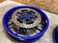 Load image into Gallery viewer, 14 15 16 2015 2016 YAMAHA FZ9 FZ09 FZ-09 FZ 900 FRONT REAR WHEELS WHEEL RIM RIMS