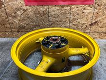 Load image into Gallery viewer, 98 99 00 01 02 KAWASAKI ZX6-R ZX6R ZX600 J REAR WHEEL BACK RIM STRAIGHT & TRUE