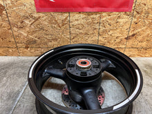 Load image into Gallery viewer, 03 04 2003 2004 KAWASAKI ZX6-R ZX6R 636 REAR WHEEL BACK RIM STRAIGHT & TRUE