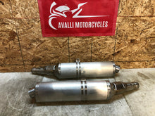 Load image into Gallery viewer, 04 05 06 07 08 09 10 APRILIA RSV1000R RSV 1000 R RIGHT LEFT EXHAUST MUFFLERS OEM
