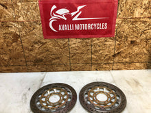 Load image into Gallery viewer, 05 06 07 08 09 10 TRIUMPH SPEED TRIPLE 1050 FRONT BRAKE ROTORS ROTOR STRAIGHT