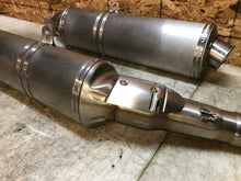 Load image into Gallery viewer, 04 05 06 07 08 09 10 APRILIA RSV1000R RSV 1000 R RIGHT LEFT EXHAUST MUFFLERS OEM