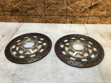 Load image into Gallery viewer, 05 06 07 08 09 10 TRIUMPH SPEED TRIPLE 1050 FRONT BRAKE ROTORS ROTOR STRAIGHT