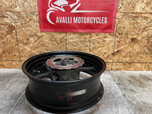 Load image into Gallery viewer, 07 08 2007 2008 KAWASAKI ZX-6R ZX6R ZX6-R 600 REAR WHEEL BACK RIM STRAIGHT