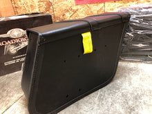 Load image into Gallery viewer, LEATHER SADDLEBAGS PAIR SADDLE BAG PANNIER SIDE CASE ROADKROME RIGID LEATHERTEK