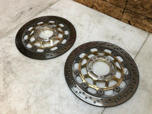 Load image into Gallery viewer, 05 06 07 08 09 10 TRIUMPH SPEED TRIPLE 1050 FRONT BRAKE ROTORS ROTOR STRAIGHT