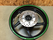 Load image into Gallery viewer, 2011-2016 HONDA CBR300R CBR 300 R REAR WHEEL BACK WHEEL RIM COMPLETE STRAIGHT