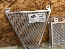 Load image into Gallery viewer, 16 17 18 19 DUCATI PANIGALE 959 1199 1299 COX RACING RADIATOR GAURD SET SILVER