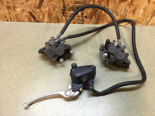 Load image into Gallery viewer, 08 09 10 11 12 13 KAWASAKI VERSYS 650 KLE KLE650 FRONT BRAKE CALIPERS MASTER OEM