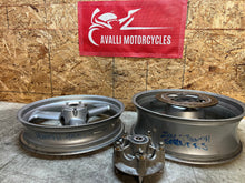 Load image into Gallery viewer, 00 01 02 03 TRIUMPH DAYTONA SPRINT 955i  FRONT WHEEL REAR WHEEL BACK RIM PAIR