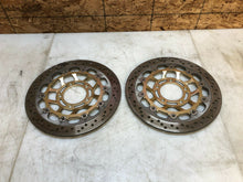 Load image into Gallery viewer, 05 06 07 08 09 10 TRIUMPH SPEED TRIPLE 1050 FRONT BRAKE ROTORS ROTOR STRAIGHT