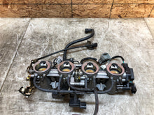 Load image into Gallery viewer, 03 04 2003 2004 KAWASAKI ZX6-R ZX6R 636 THROTTLE BODIES BODY FUEL INJECTION OEM