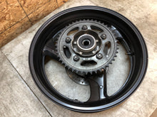 Load image into Gallery viewer, 99 00 1999 2000 HONDA CBR600 CBR 600 F4 REAR WHEEL BACK WHEEL RIM STRAIGHT OEM