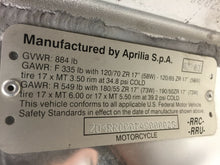 Load image into Gallery viewer, 04 05 06 07 08 09 10 APRILIA RSV1000R RSV 1000 R MAIN FRAME CHASSIS TRACK ONLY