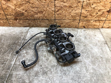 Load image into Gallery viewer, 03 04 2003 2004 KAWASAKI ZX6-R ZX6R 636 THROTTLE BODIES BODY FUEL INJECTORS OEM