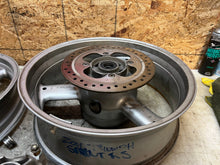 Load image into Gallery viewer, 00 01 02 03 TRIUMPH DAYTONA SPRINT 955i  FRONT WHEEL REAR WHEEL BACK RIM PAIR