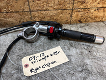 Load image into Gallery viewer, 09 10 11 12 TRIUMPH DAYTONA 675R 675 R RIGHT CLIP ON HANDLE BAR ON OFF SWITCH