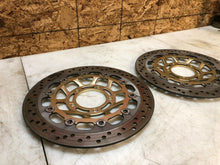 Load image into Gallery viewer, 05 06 07 08 09 10 TRIUMPH SPEED TRIPLE 1050 FRONT BRAKE ROTORS ROTOR STRAIGHT