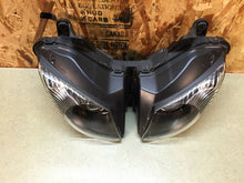 Load image into Gallery viewer, 08 09 10 KAWASAKI NINJA ZX10R ZX10-R ZX10 R HEADLIGHTS HEAD LIGHT HEAD LAMP OEM