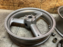 Load image into Gallery viewer, 00 01 02 03 TRIUMPH DAYTONA SPRINT 955i  FRONT WHEEL REAR WHEEL BACK RIM PAIR