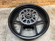Load image into Gallery viewer, 07 08 2007 2008 KAWASAKI ZX-6R ZX6R ZX6-R 600 REAR WHEEL BACK RIM STRAIGHT