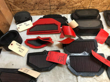 Load image into Gallery viewer, LOT OF AFTERMARKET AIR FILTERS K&N BMC GSXR KAWASAKI HONDA K AND N FILTERS