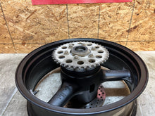 Load image into Gallery viewer, 03 04 2003 2004 KAWASAKI ZX6-R ZX6R 636 REAR WHEEL BACK RIM STRAIGHT & TRUE
