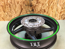 Load image into Gallery viewer, 2011-2016 HONDA CBR300R CBR 300 R REAR WHEEL BACK WHEEL RIM COMPLETE STRAIGHT