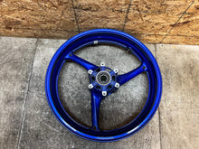 Load image into Gallery viewer, 08 09 10 11 12 13 14 15 SUZUKI GSXR GSX-R 600 750 FRONT WHEEL RIM STRAIGHT BLUE