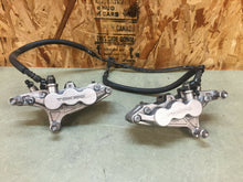 Load image into Gallery viewer, 00 01 02 KAWASAKI ZX6R ZX600 05 06 07 ZZR ZZR600 FRONT BRAKE CALIPERS BRAKES OEM