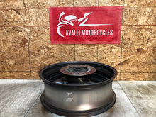 Load image into Gallery viewer, 99 00 1999 2000 HONDA CBR600 CBR 600 F4 REAR WHEEL BACK WHEEL RIM STRAIGHT OEM