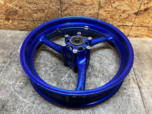 Load image into Gallery viewer, 08 09 10 11 12 13 14 15 SUZUKI GSXR GSX-R 600 750 FRONT WHEEL RIM STRAIGHT BLUE