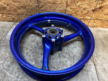 Load image into Gallery viewer, 08 09 10 11 12 13 14 15 SUZUKI GSXR GSX-R 600 750 FRONT WHEEL RIM STRAIGHT BLUE
