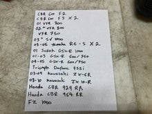 Load image into Gallery viewer, LOT OF AFTERMARKET AIR FILTERS K&N BMC GSXR KAWASAKI HONDA K AND N FILTERS