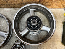 Load image into Gallery viewer, 00 01 02 03 TRIUMPH DAYTONA SPRINT 955i  FRONT WHEEL REAR WHEEL BACK RIM PAIR