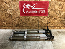 Load image into Gallery viewer, 2008-2013 08 09 10 11 12 13 DUCATI EVO 848 FRONT FORKS FRONT END FORK TUBES NICE