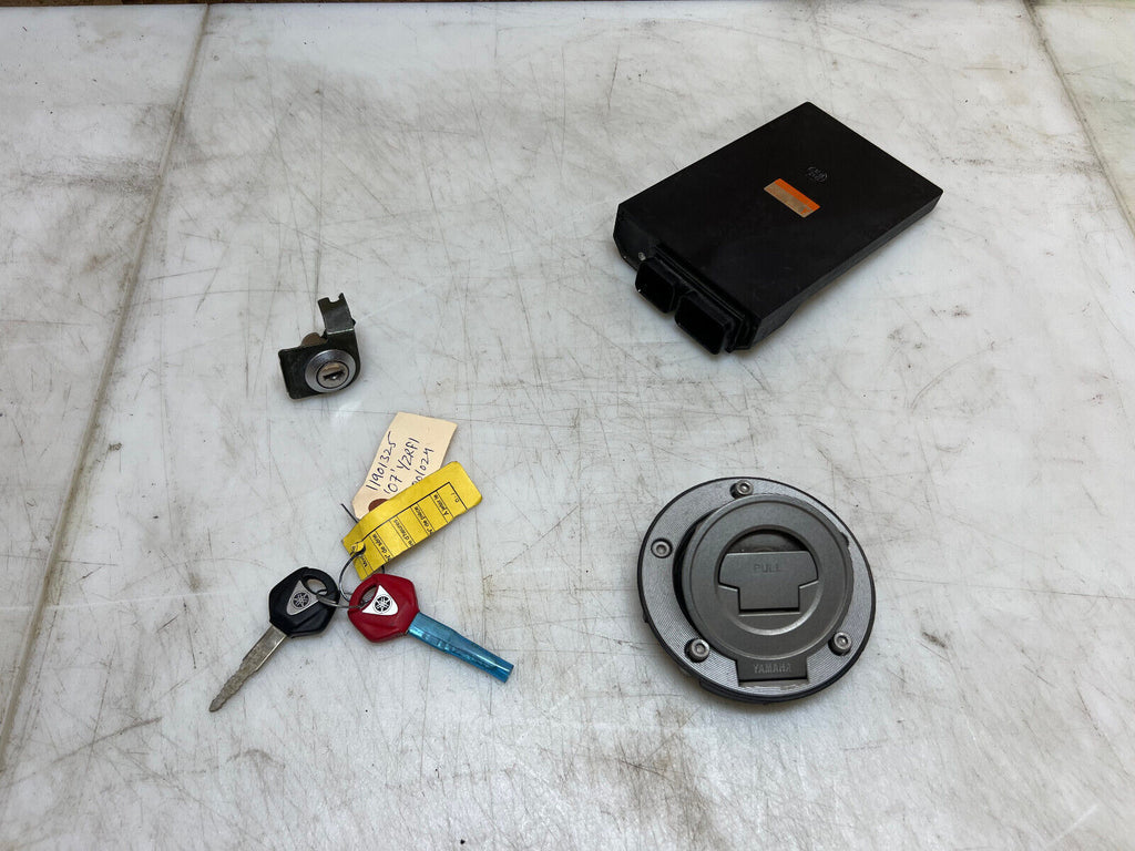 2007 2008 07 08 YAMAHA YZFR1 YZF R1 ENGINE COMPUTER ECU CDI ECM SECURITY KEY SET