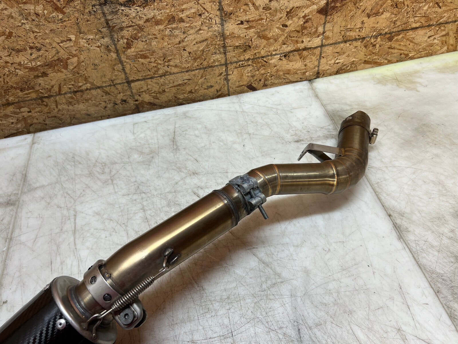 08 09 10 2009 2010 SUZUKI GSXR GSX-R 600 750 CARBON FIBER SLIP ON EXHAUST PIPE