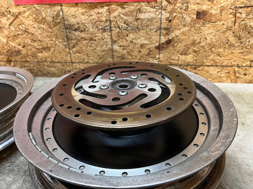 HARLEY DAVIDSON FAT BOY FLSTFI FATBOY SOFTAIL SOFT TAIL FRONT REAR WHEELS WHEEL