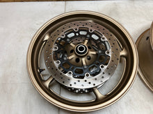 Load image into Gallery viewer, 09 10 12 13 14 15 16 YAMAHA YZFR6 YZF R6 R6R FRONT REAR WHEEL WHEELS RIM RIMS
