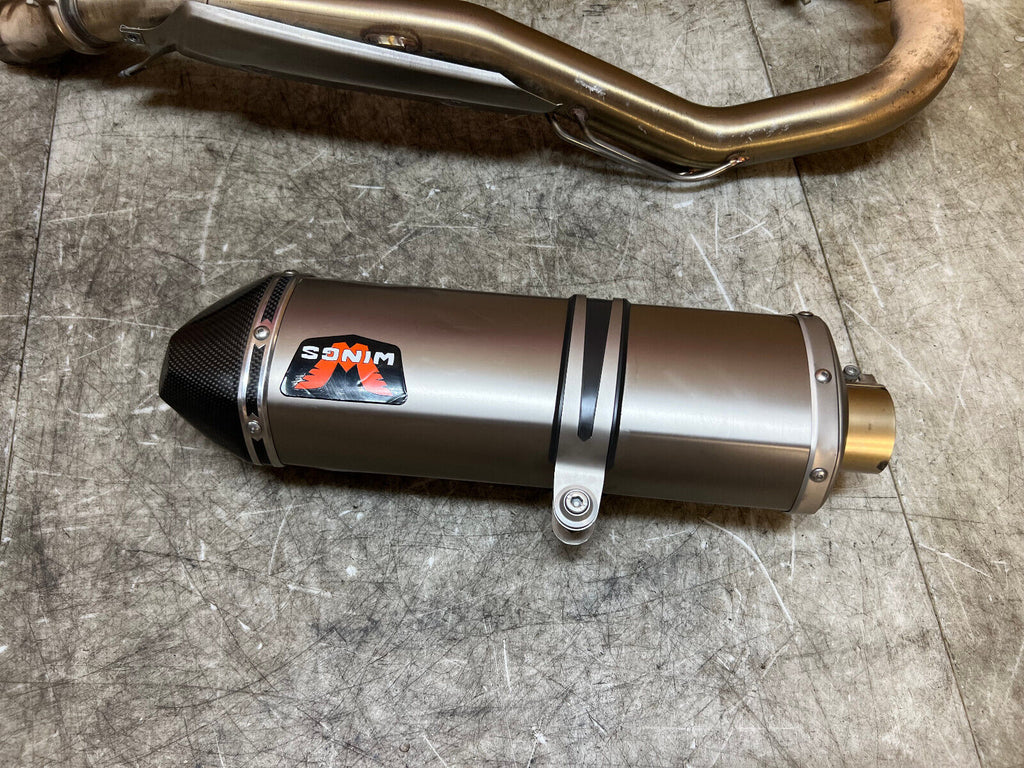 19 20 21 22 23 24 KTM 690 ENDURO R SM SMC LC4 WINGS SLIP ON EXHAUST SYSTEM PIPE