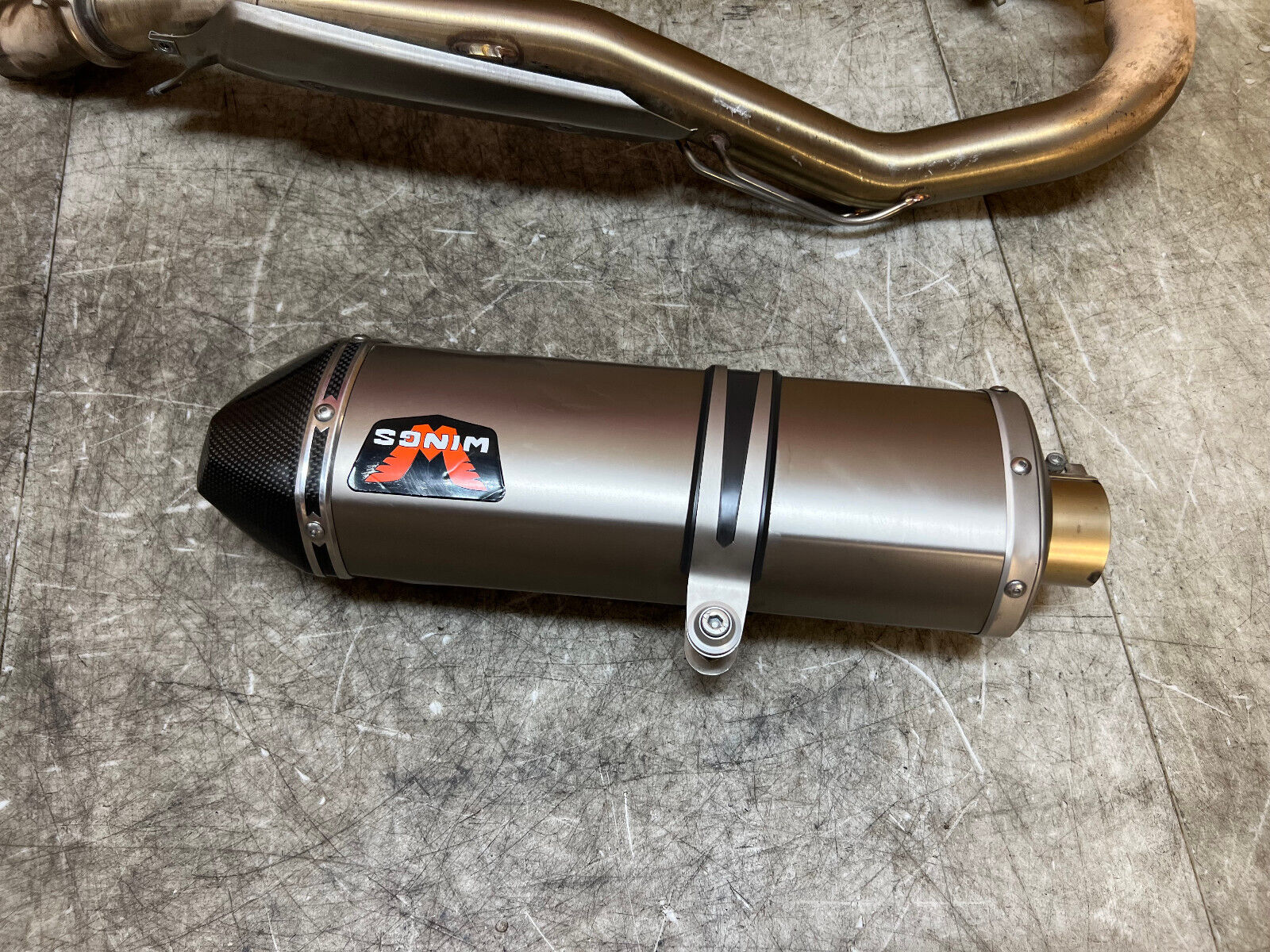 19 20 21 22 23 24 KTM 690 ENDURO R SM SMC LC4 WINGS SLIP ON EXHAUST SYSTEM PIPE