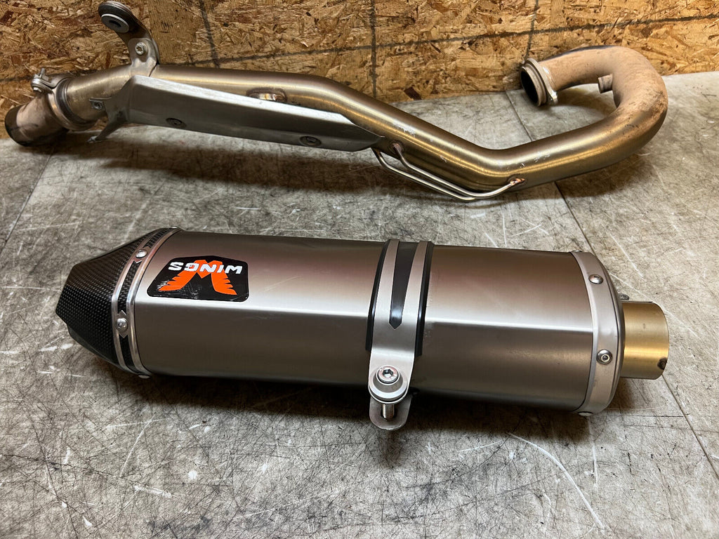 19 20 21 22 23 24 KTM 690 ENDURO R SM SMC LC4 WINGS SLIP ON EXHAUST SYSTEM PIPE