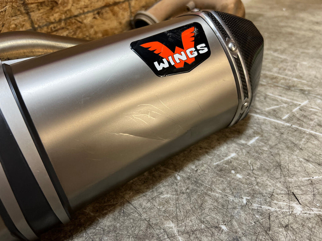19 20 21 22 23 24 KTM 690 ENDURO R SM SMC LC4 WINGS SLIP ON EXHAUST SYSTEM PIPE